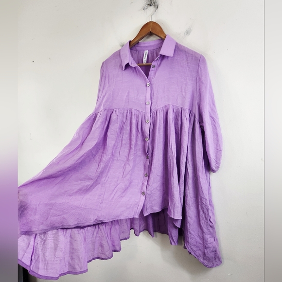 Zenana Oversized Tunic Blouse - Picture 2 of 6